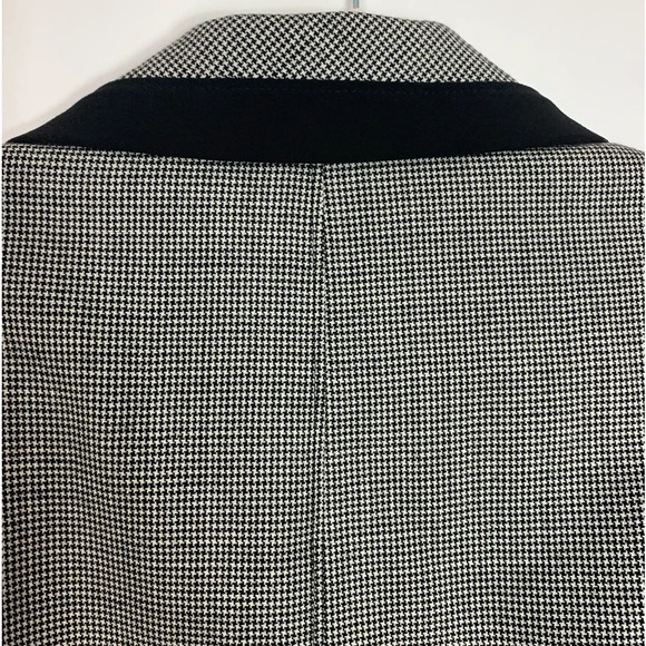 Ross Mayer Women’s 100% Wool Houndstooth Blazer Bow Pockets Size 12 Career - Picture 12 of 14